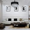Lampe suspendue Cristal G063-CP 50cm BLACK