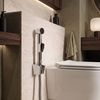 Washbasin faucet with bidetta Rea Lungo Chrome