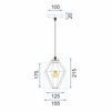 Lampa Sufitowa Wisząca Diament APP450-1CP Koralowa