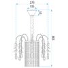 Lampa Wisząca z Kryształami SWE090-CP 30cm Złota