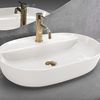 Countertop Basin REA Aura 61 Ecru Shiny