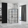 Shower enclosure Rea Molier Black 100x80