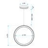 Závěsné LED svítidlo APP1790-CP Black