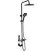 Shower set with thermostatic mixer REA Savio Led Black