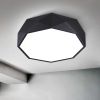 Lampa Plafon Diamond APP862-C 40 cm Czarna