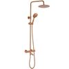 Thermostatic shower system Rea Lungo Diamond Copper Brush