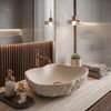 Countertop Basin Rea Isla Warm Beige