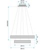 Люстра LED G043-2CP GOLD