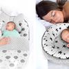 Baby cocoon for pram, mattress, pillow, blanket 5in1 White Black Bear