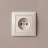 Single grounded socket OSTE JNH001-G Beige