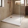 shower tray Rea Belmond White 80x100 Brush Copper