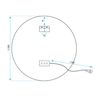 Miroir LED 50cm BAS P11239