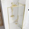 Shower door REA Rapid Fold 100 Gold
