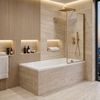 Built-in acrylic bathtub Rea Gloria 140
