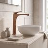 Bathroom faucet PREMIUM Rea Joe Brush Copper High