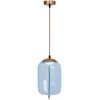 Lampa LED Sufitowa Wisząca Szklana APP443-CP Niebieska