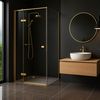 Shower enclosure Rea Atlas 100x90 Brush Gold