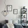 LAMPA WISZĄCA DIAMENT METAL LOFT  APP563-1CP Czarna