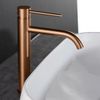 Bathroom faucet Rea Lungo Brush Copper high