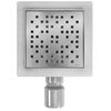 REA DOTS lineaarne äravool 150x150 BRUSHED NICKEL