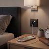 Single grounded socket + 2x USB-A OSTE JNH003-G Black