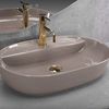 Countertop Basin REA Aura 61 Beige Shiny