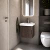 Meuble de salle de bains avec lavabo Rea DB85-50-1 Orio Dark 50cm