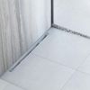 Shower tray skirting panel 140cm Brush nickel