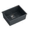 Granite sink DAVID 50 Black Metallic