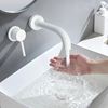 Wall Mounted faucet Rea Lungo White Mat + BOX