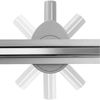Linear drainage Rea Neo Slim Pro Nickel Brush INOX 90