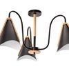 Lampa Sufitowa Skandynawska Trójramienna APP605-3C Czarna