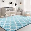 Plush carpet Clover Blue