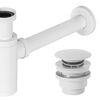 Univerasl Basin siphon basin click-clack  White