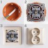 Double grounded socket OSTE JNH002-G Beige