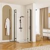 Shower enclosure REA Hugo Double Black 100x100