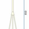 Mennyezeti függő lámpa APP688-3CP gömb alakú arany