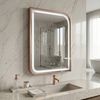 Specchio LED ZONE 70x50 BRUSH  ROSE GOLD