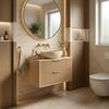 Waschtischunterschrank Rea Mono 60cm Beige