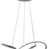 Deckenlampe Ring modern LED+Fernbedienung APP389-CP Chrom