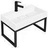 Conglomerate washbasin GOYA 60cm + Frame