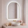 Mirror LED 80x60cm CAMLOT Brush Gold