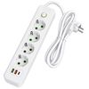 Prelungitor Multipriză 4 prize + 2x USB-A + USB-C JNH021-4A White