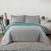 КАПИТОНИРАНА КУВЕРТЮРА С ДВЕ ЛИЦА Inez Light Grey-Mint