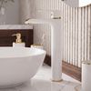 Robinet de lavabo REA Bloom white gold High