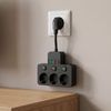 Power Strip 3 Sockets + 3x USB-A + USB-C JNH018 Black