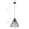 Lampa sufitowa wisząca w stylu loft LH2065