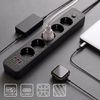 Prelungitor multipriză 5 prize + 2x USB-A + USB-C REA JNH022-5A Black