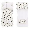 Alfombra de doble cara para cochecito 4en1 White/Black Star