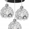 LAMPA ELEGANTA DE TAVAN APP210-3CPR Cristal Argintiu